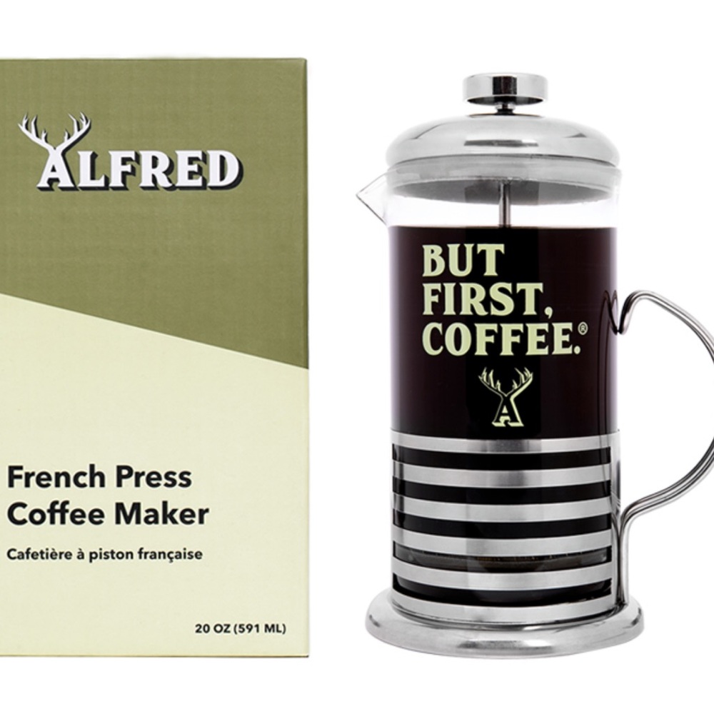 NIB French Press “but first, coffee”